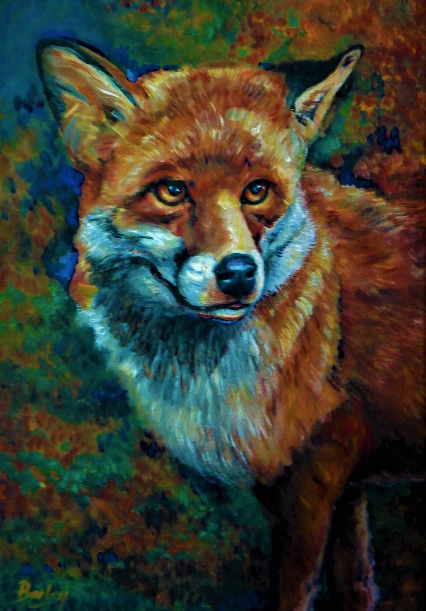Fox Portrait by 'Kitty Pigfish'