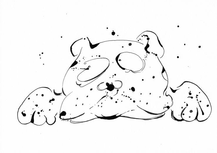 Brains The Bulldog Cartoon by Kitty Pigfish - Pigfish - Kitty Pigfish Cartoons